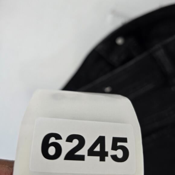 American Eagle Hi-Rise Shortie Women's 8 Black Distressed Denim Jean Shorts 6245 - Picture 11 of 11